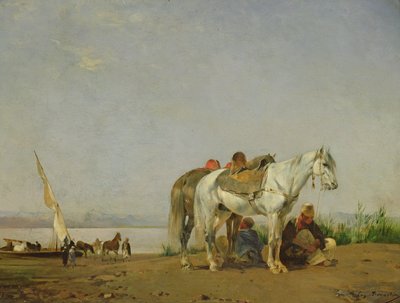 On the Bank of the Nile by Eugène Fromentin